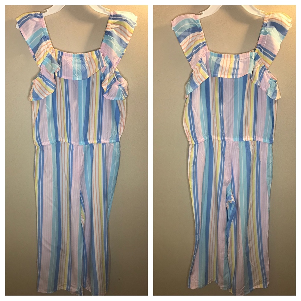 Girls Strip Romper